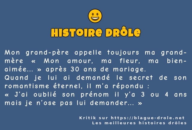 Mon grand-père appelle toujours ma...