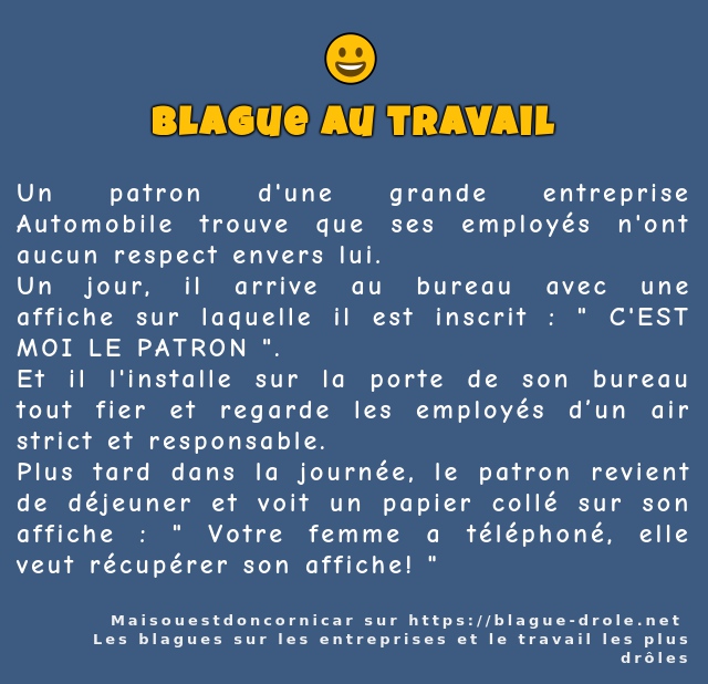 Un patron d'une grande entreprise Automobile...