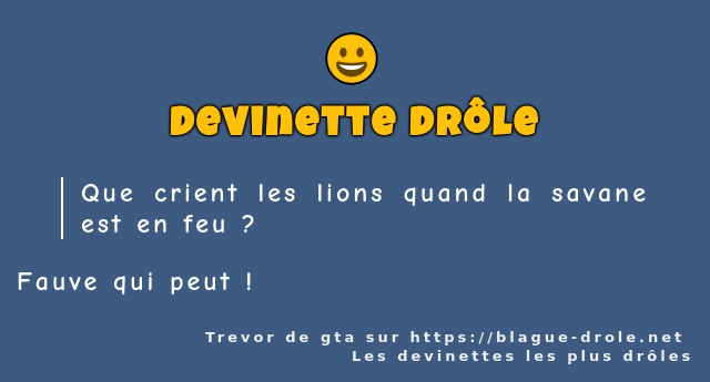 Que crient les lions quand la savane est en...
