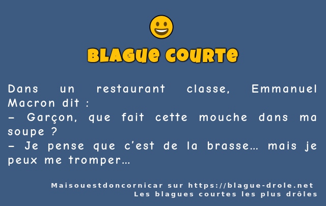 Dans un restaurant classe, Emmanuel...