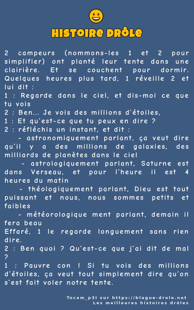 2 campeurs (nommons-les 1 et 2 pour...