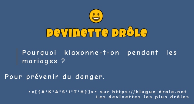 Pourquoi klaxonne-t-on pendant les mariages ?