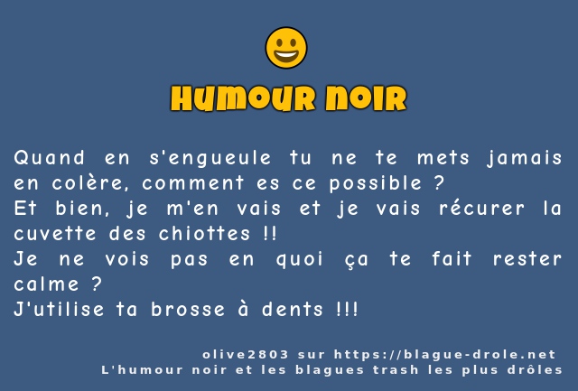 Quand en s'engueule tu ne te mets jamais en...