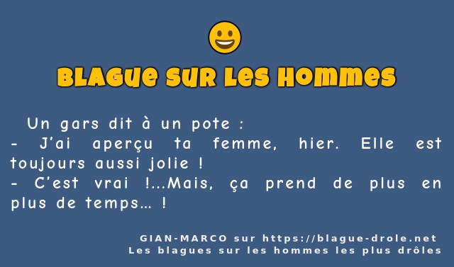   Un gars dit à un pote :