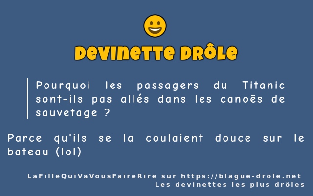 Pourquoi les passagers du Titanic sont-ils...