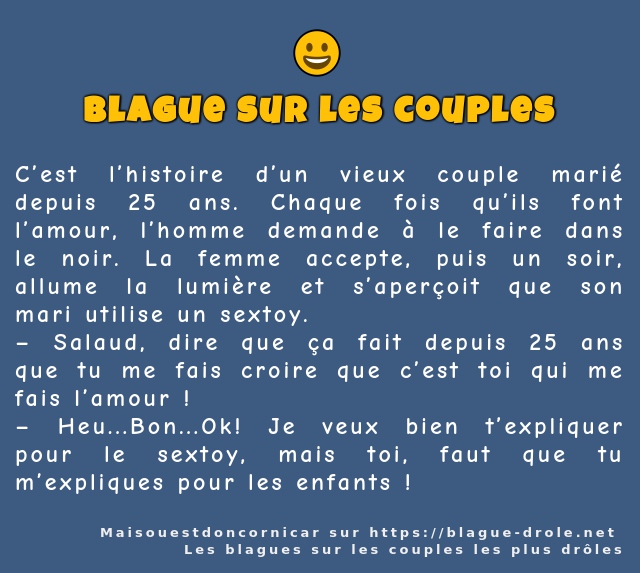 C’est l’histoire d’un vieux couple marié...