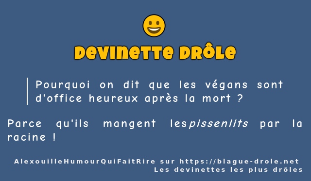 Pourquoi on dit que les végans sont d'office...