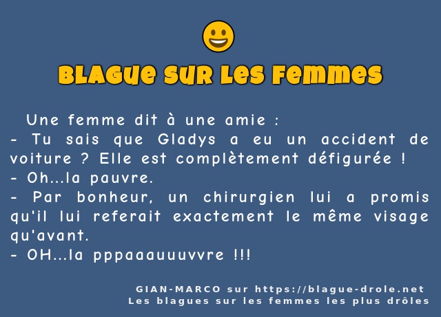   Une femme dit à une amie :