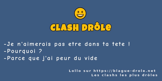 Je n'aimerais pas etre dans ta tete !