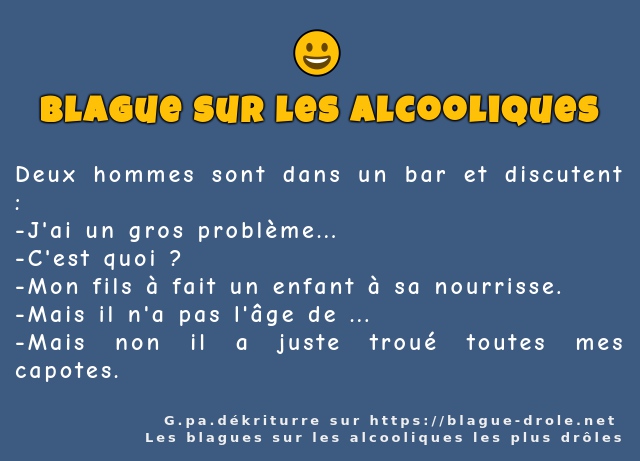 Deux hommes sont dans un bar et discutent :
