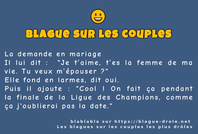 La demande en mariage