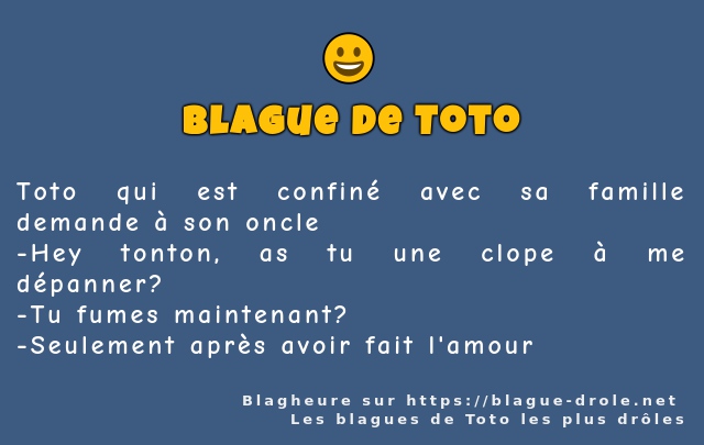 Toto qui est confiné avec sa famille demande...