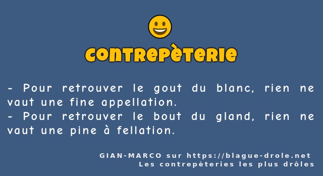 Pour retrouver le gout du blanc, rien ne...