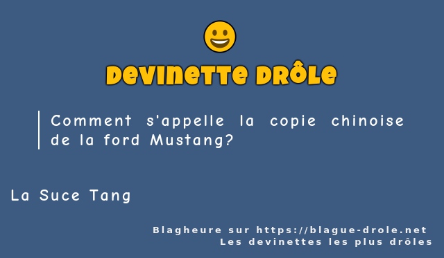Comment s'appelle la copie chinoise de la...