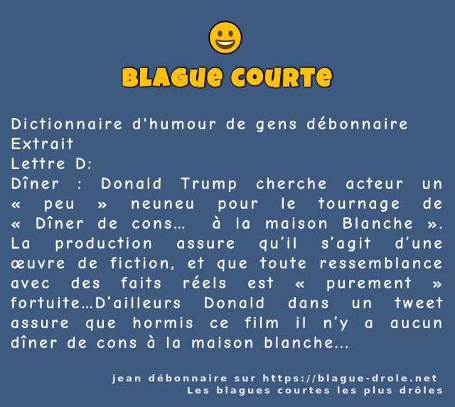 Dictionnaire d'humour de gens débonnaire