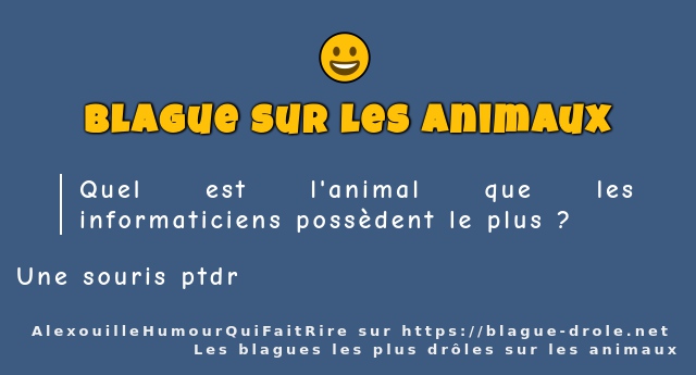 Quel est l'animal que les informaticiens...