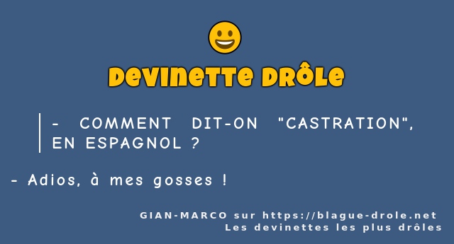COMMENT DIT-ON CASTRATION, EN ESPAGNOL ?