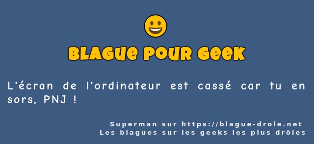 L'écran de l'ordinateur est cassé car tu en...