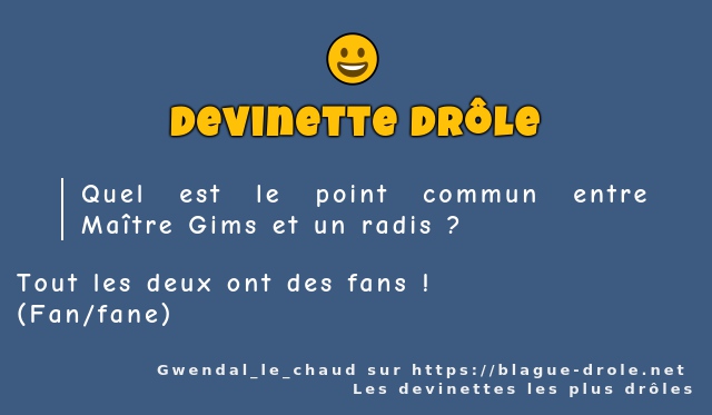 Quel est le point commun entre Maître...