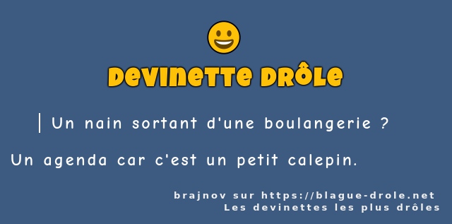 Un nain sortant d'une boulangerie ? 