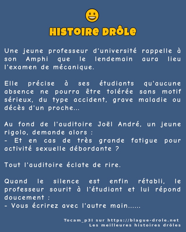 Une jeune professeur d'université rappelle à...