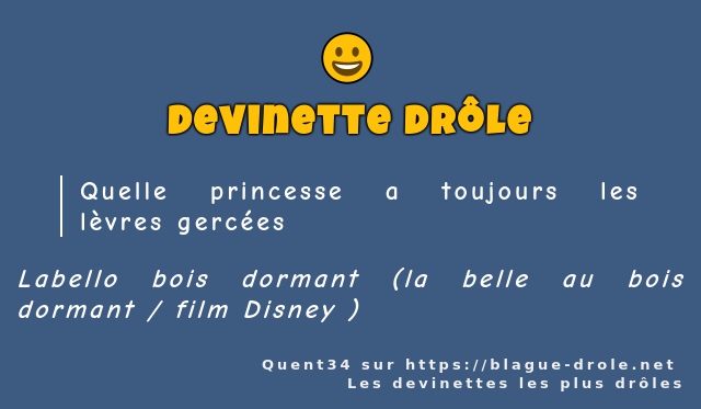Quelle princesse a toujours les lèvres...