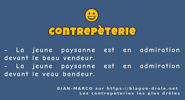 La jeune paysanne est en admiration devant...