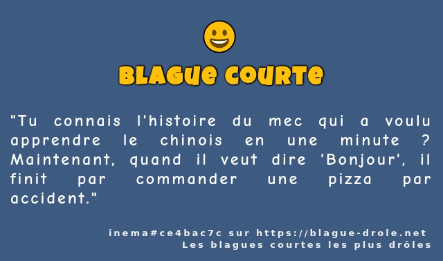 Tu connais l'histoire du mec qui a voulu...