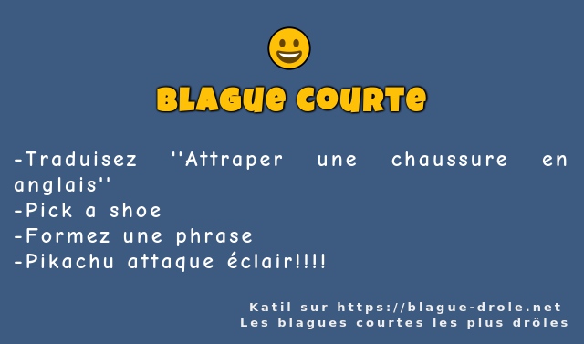 Traduisez ''Attraper une chaussure en...