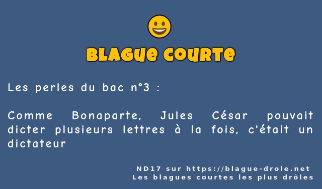 Les perles du bac n°3 :