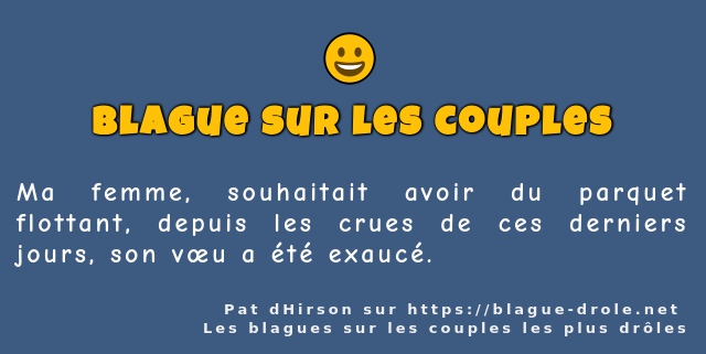 Ma femme, souhaitait avoir du parquet...