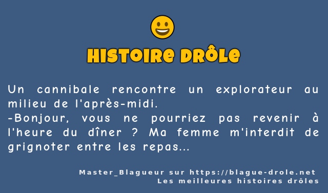 Un cannibale rencontre un explorateur au...