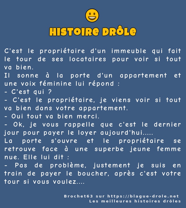 C'est le propriétaire d'un immeuble qui fait...