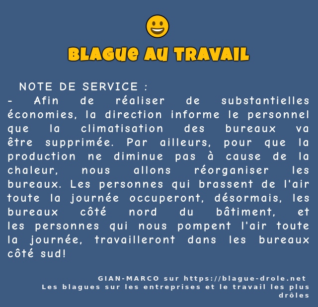   NOTE DE SERVICE :
