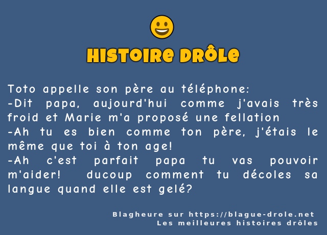 Toto appelle son père au téléphone: