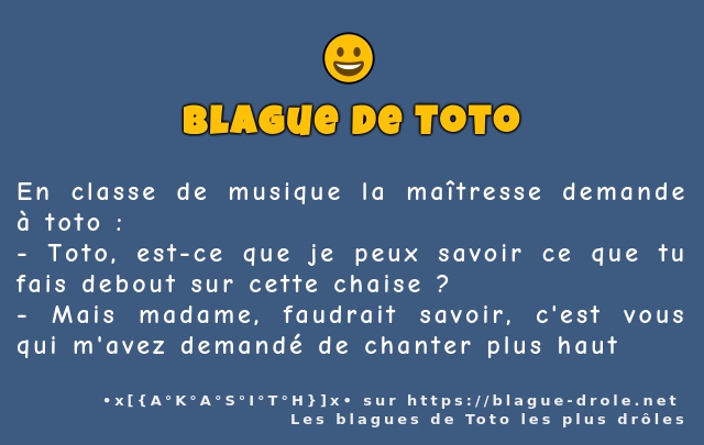 En classe de musique la maîtresse demande à...
