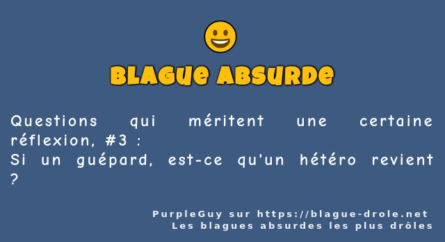 Questions qui méritent une certaine...