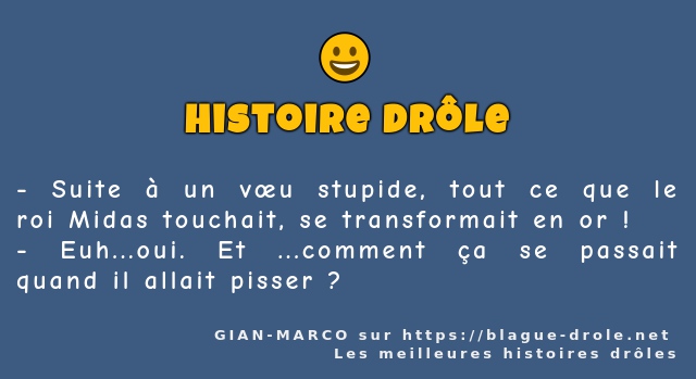 Suite à un vœu stupide, tout ce que le roi...