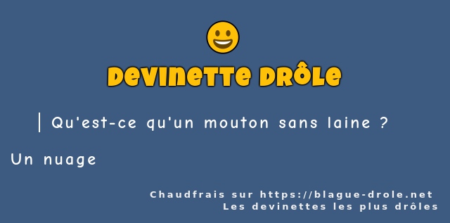 Qu'est-ce qu'un mouton sans laine ?