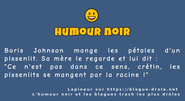 Boris Johnson mange les pétales d'un...
