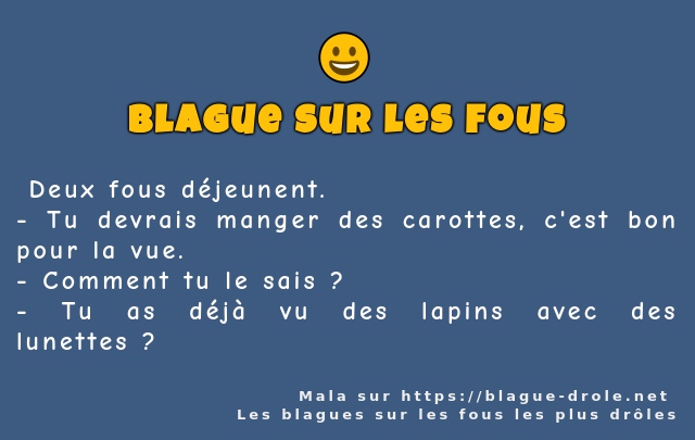  Deux fous déjeunent.