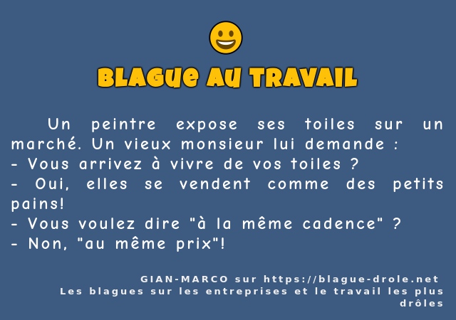   Un peintre expose ses toiles sur un...