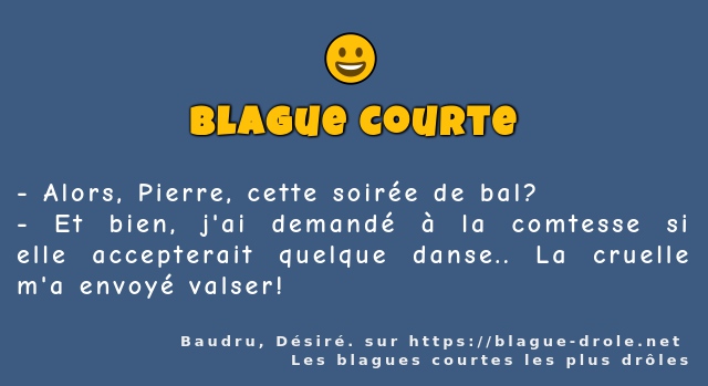 Alors, Pierre, cette soirée de bal?
