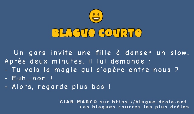   Un gars invite une fille à danser un slow....