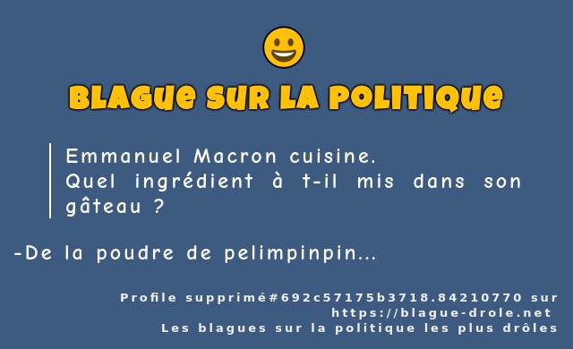 Emmanuel Macron cuisine.