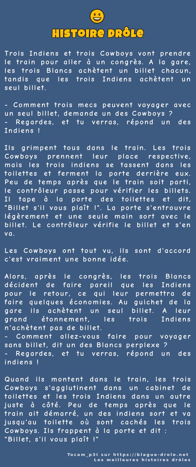 Trois Indiens et trois Cowboys vont prendre...