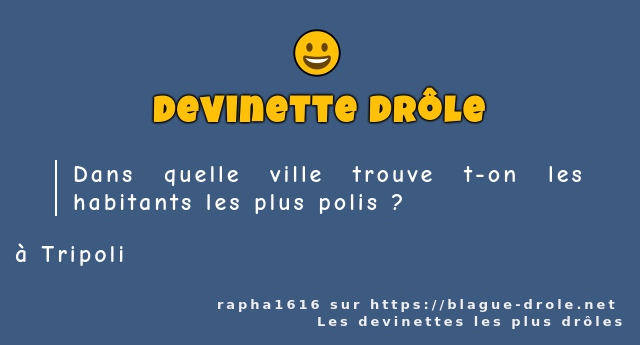 Dans quelle ville trouve t-on les habitants...