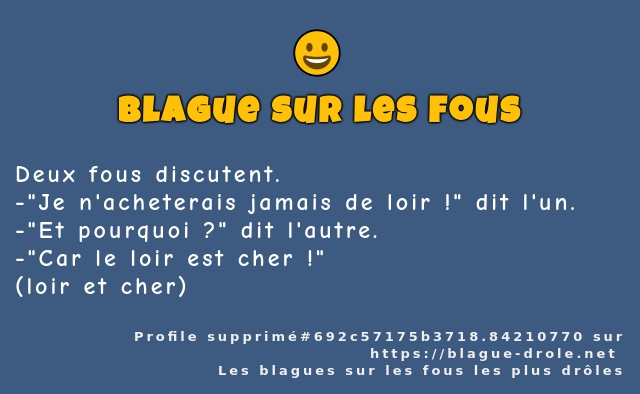 Deux fous discutent.