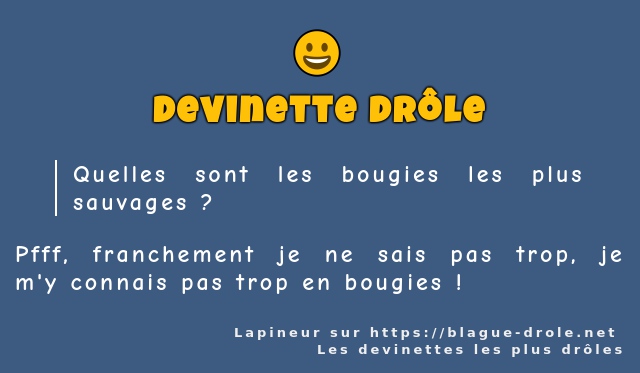 Quelles sont les bougies les plus sauvages ?