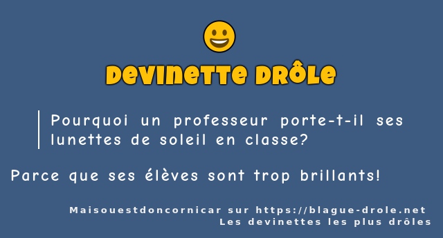 Pourquoi un professeur porte-t-il ses...